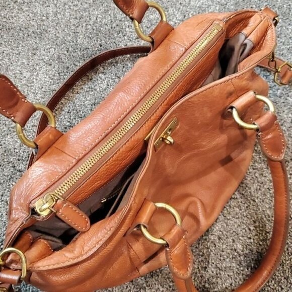 J.Crew Brompton Mini Hobo brown leather bag Style#63020 - Picture 8 of 16